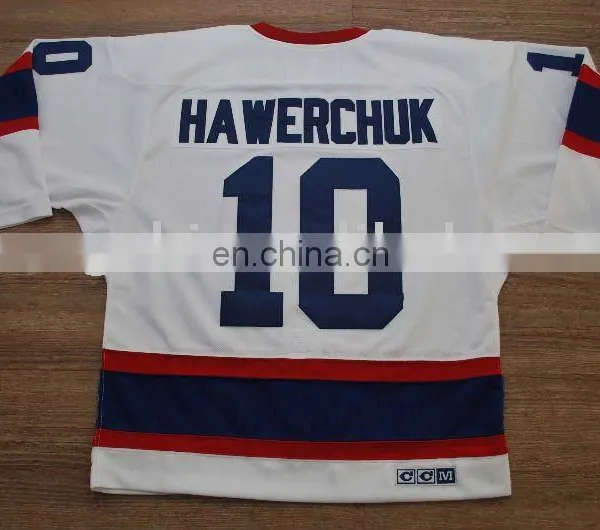 #10 Hawerchuk Winnipeg Jet White Hockey Jersey