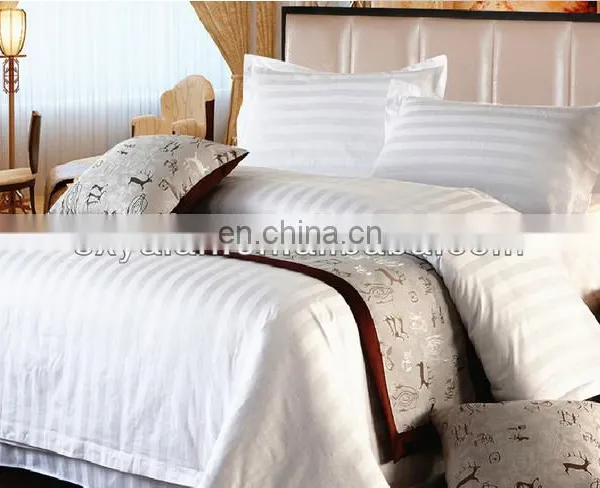 100% Cotton White 1cm Stripe 40X40/110X90 200T Flat White Sheets photo-4
