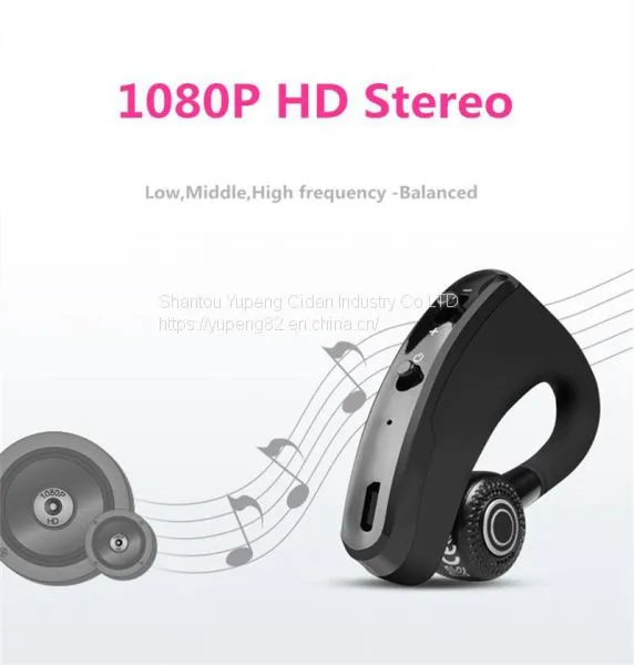 Stereo Bluetooth Earphone Sport Bluetooth Earphone,True Wireless Single Business Earbud,Voice Control Call Driver Headset,Rotate With Mic Support OEM/ODM V9 photo-3