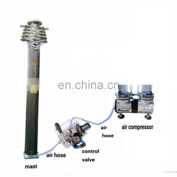 12m Fire Truck Vehicle Locking Pneumatic Mast photo-2