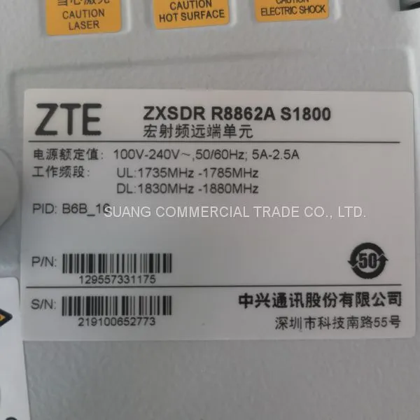 Original ZTE ZXSDR R8862A S1800 B6B Macro RF Remote Power Supply RRU photo-5