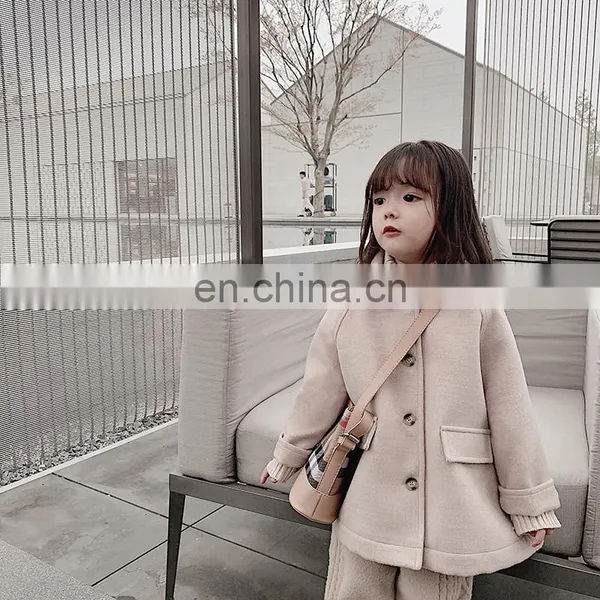 6087/Good Quality Kid Clothing Winter Warm Children's Boutique Woolen Coat for Girls photo-6