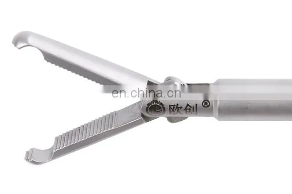 Geyi Autoclavable Laparoscopic Nnstruments 10mm Anastomotic and Tractive Grasping Forceps photo-3