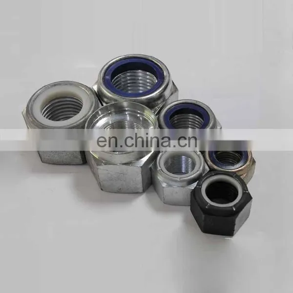 Large Diameter Zinc Plated Nylon Insert Lock Nut M30 DIN985 DIN982 Heavy Hex Nylock Nut m5 M10 photo-3