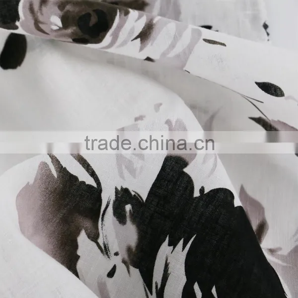 17*21 Printed Linen Fabric,women's Fashion Dress Fabric,100% Linen Fabric photo-3