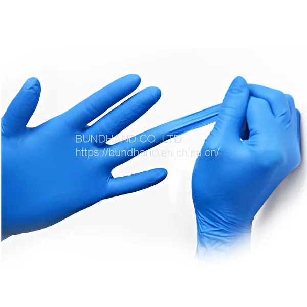 Dark Blue Disposable Nitrile Powder Free Gloves Examination Gloves for Beauty photo-5