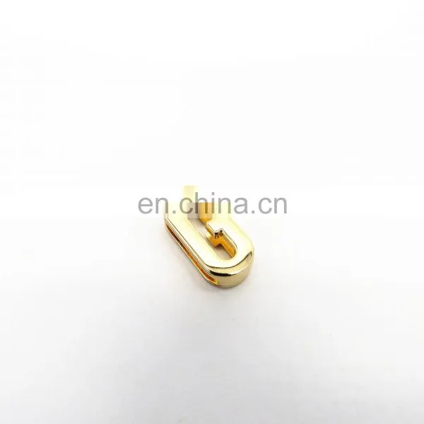 Fast Delivery Good Price DIY Handmade 26 Gold Plated Plain Slide 20mm Metal Letters photo-2