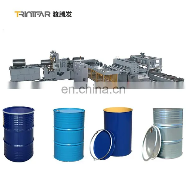 Fully Automatic Stainless Steel 55/42/36 Gallon Steel Drum Manufacturing Oil Drum Production Line photo-3