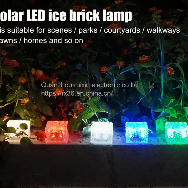 Top Grace Waterproof Anti Moisture Decoration Underground Pavement Garden LED Solar Brick Light photo-4