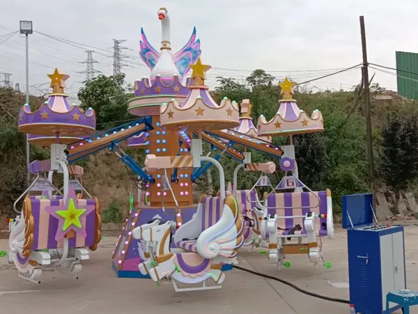 Factory Price Park Outdoor Indoor Equipment Rotary Amusement Rides Self-control Plane Aircraft for Children photo-2