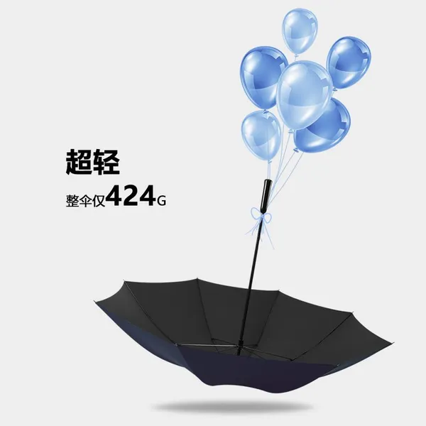Ultra Light Carbon Fiber Straight Pole Automatic Long Handle Umbrella, Super Large Storm Resistant Golf Umbrella, Business Advertising Gift photo-3
