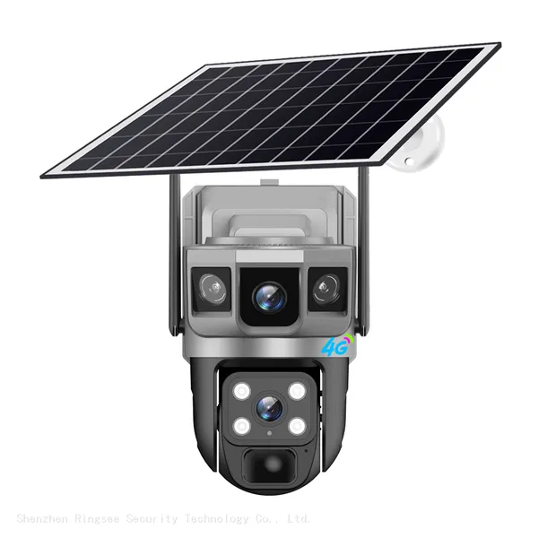 Ringsee AOV Security Monitoring V380 Low Power Camera Dual Lens Floodlight Solar Camera 4G ip Camera For Indoor And Outdoor photo-3