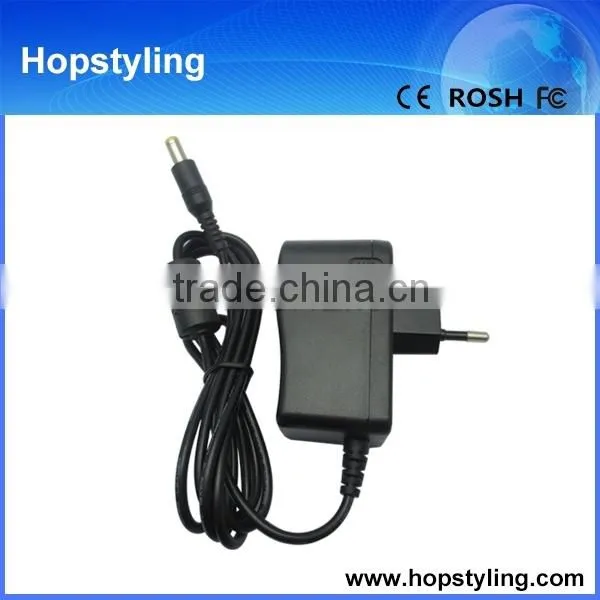 China OEM Europe Standard AC Plug 9V 1A 5.5*2.5 mm CE Approved Wall Charger for Phone/laptop Charger