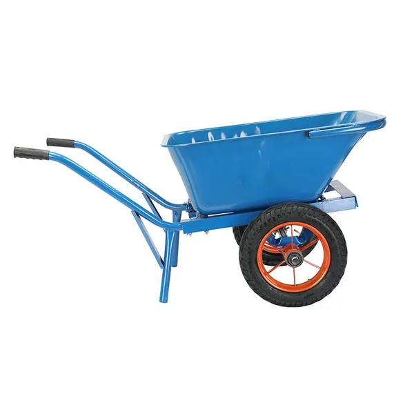 Construction Cement Dump Truck Cart Handling Unicycle Manual Double Wheel Handcart photo-4