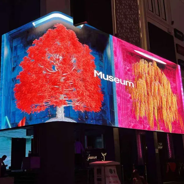Outdoor Waterproof 800x800mm LED Display Screen With Diagonal Mounting Support Easy Maintenance and Installation photo-3