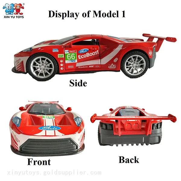 XINYU Diecast Model Cars 1:24 Scale Sport Wheels Car Toy Sound & Light for Kids photo-2