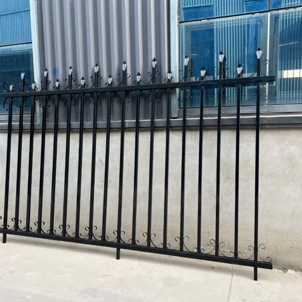 Thick Tube Zinc Steel Guardrail - Anti-Break Outdoor Fence for Community Road Safety Protection photo-2