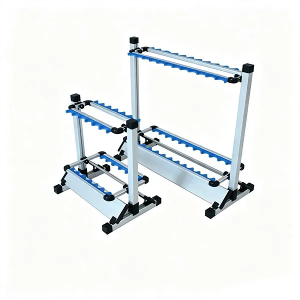 12/24 Grid Aluminium Fishing Rod Holder Fishing Pole Storage Rack Modular Aluminum Profile Fishing Rod Organizer photo-5