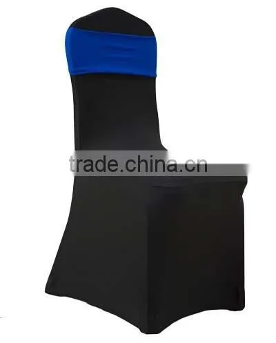Cheap Black Spandex Chair Cover With Chair Band and Buckle photo-2