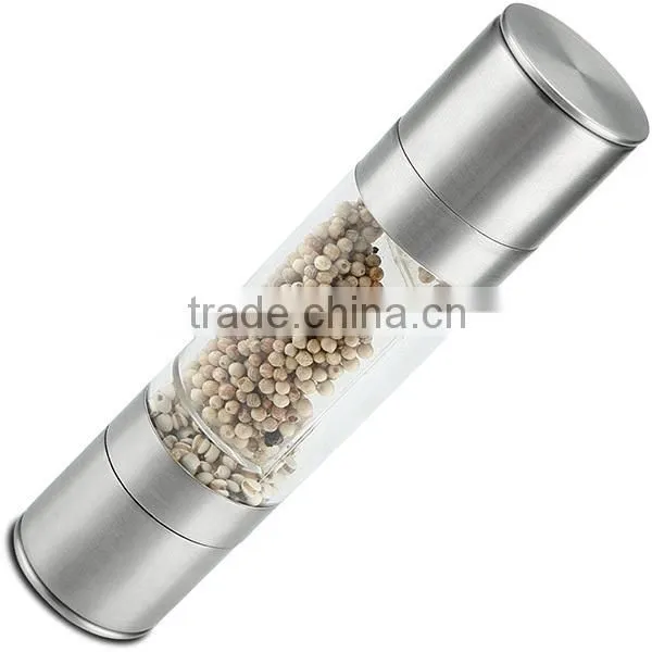 Salt & Pepper Grinder Set 2 in 1 Salt and Pepper Mill Set With Adjustable Ceramic Grinding Mechanism Quality Choice
