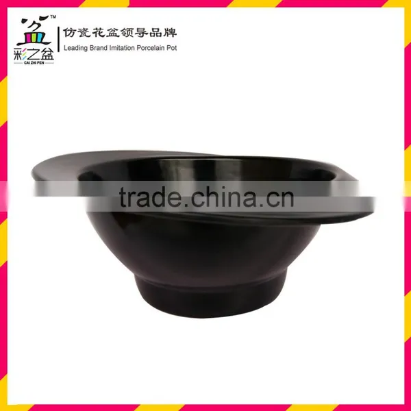 Wholesale Artificial Plant Pot Beautiful Hat Shape Melamine Flower Pot MX1312