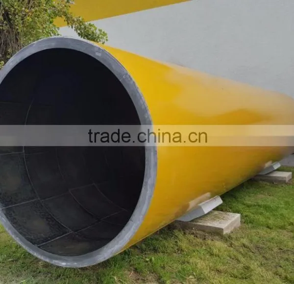 huge cast basalt lined steel tubes