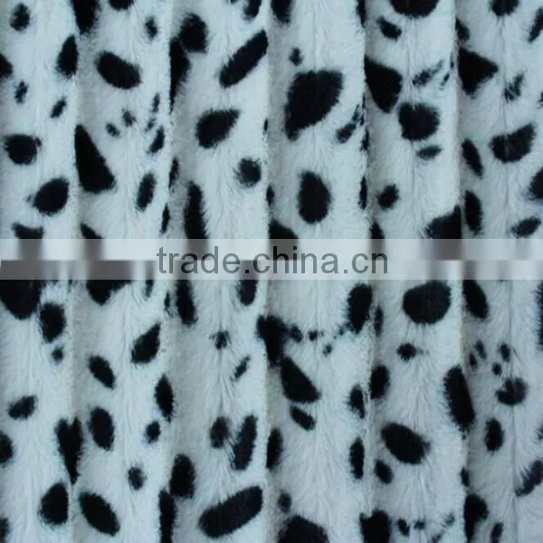 Hot Selling Dull Cow Print Plush Clothing Fabric photo-3