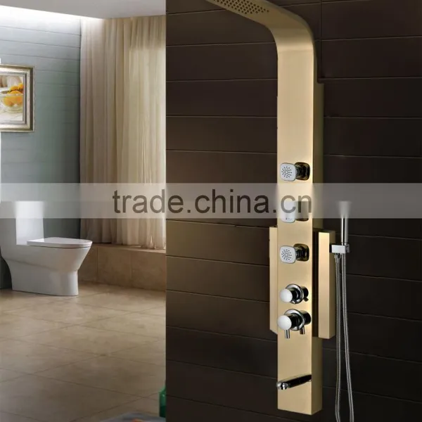European Design Gold Plated Stainless Steel Shower Wall Panel photo-2