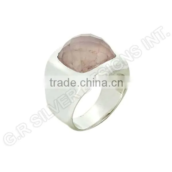 Wholesale Rings Jewelry,rose Quartz Gemstone Rings Jewelry,sterling 925 Silver Rings Jewellery photo-4