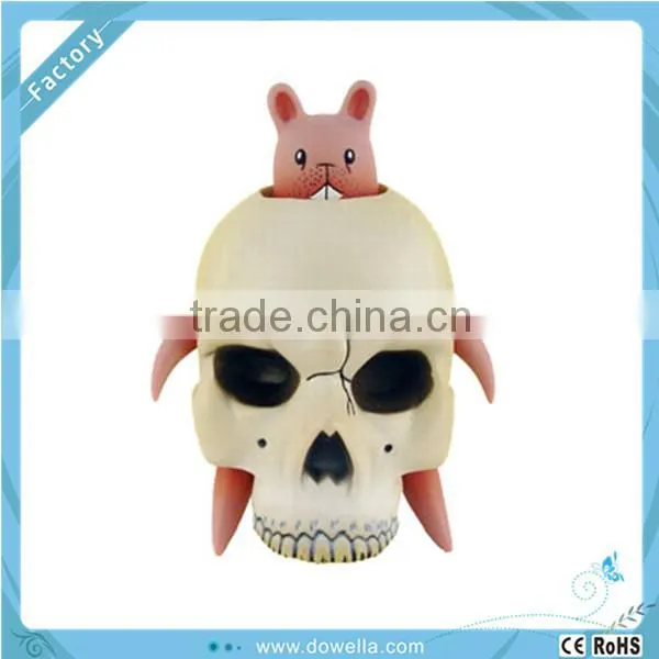 Roto Casting Vinyl Toy/Custom DIY Vinyl Toys/Creative Skull Vinyl Toy,Halloween Plastic Toy