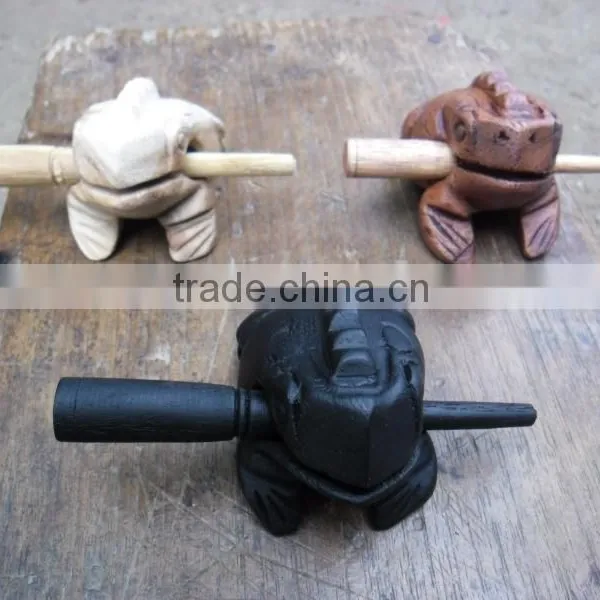 Wood Frog Toy From Thailand