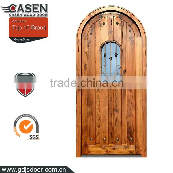 Modern Black Walnut Arched Top Interior Doors photo-5