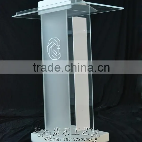 Modern Wooden Church Pulpit Acrylic Church Podium Lectern Supplier's Choice photo-3