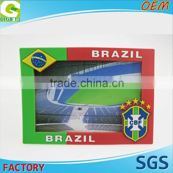 3D Customized Logo Football Club World Cup Brazil Spain England Photo Frame