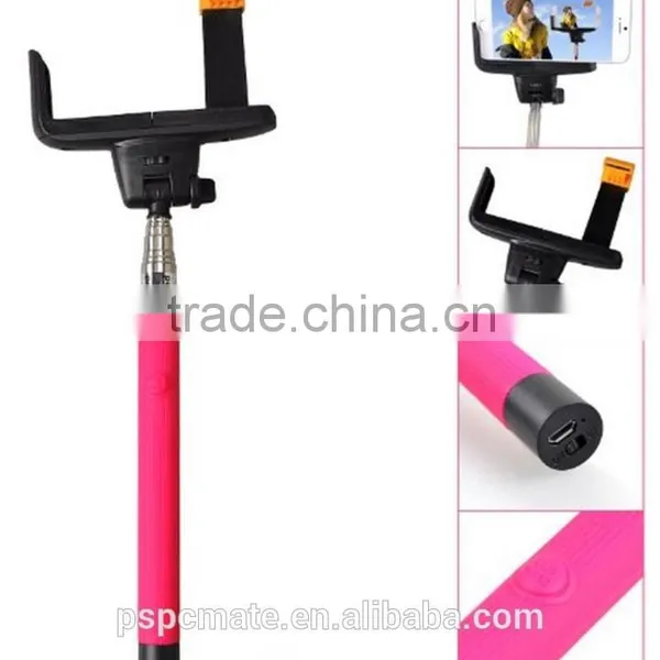 New Selfie Stick Monopad Selfie Stick Extendable InBuilt Bluetooth Remote Wireless Shutter photo-6