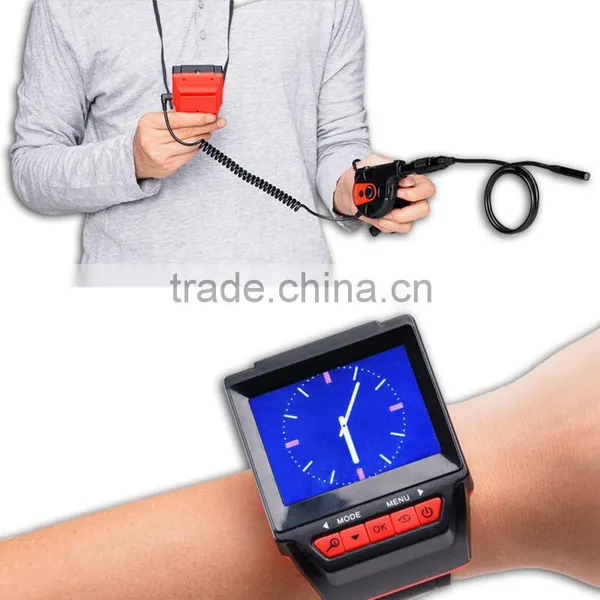 Watch Style Reelable Endoscope Borescope 8.5mm Inspection Camera 2.4" LCD Video photo-4