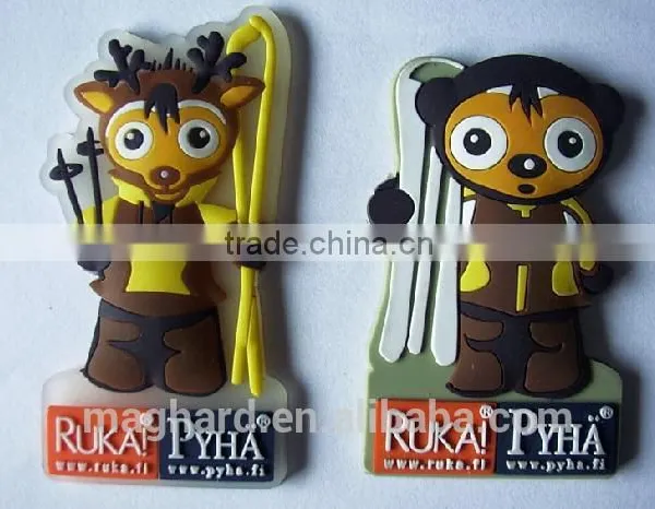 Free Samples Souvenir Promotional Gifts 2D or 3D Soft Pvc Kids Fridge Magnets Custom photo-2