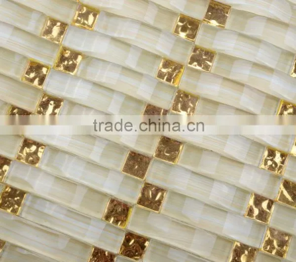GT009 300X300MM Wavy Glass Pendant Lights Mosaic Tile Machine photo-3