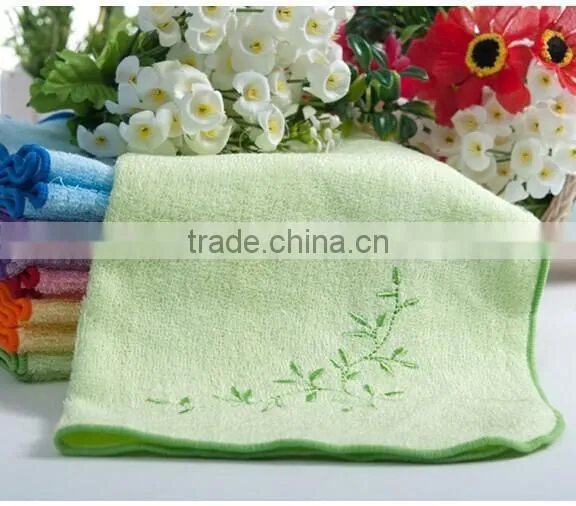 Hot Sales Cotton Velour Bamboo Fibre Embroidery Design Fancy Hand Towels photo-6