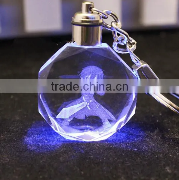 2015 Personalized 3d Laser Keychain Flashlight photo-2