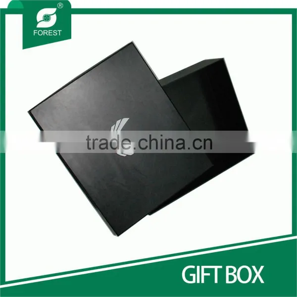 HIGH END SPOT UV VARNISHED CARDBOARD BLACK GIFT BOX photo-6