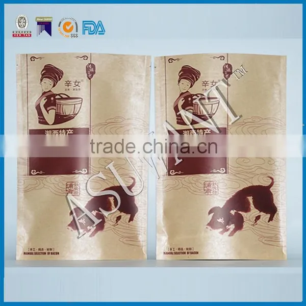 Custom Made Zip Lock Plastic Bag /brown Resealable Kraft Paper Stand up Bags Quality Choice photo-5