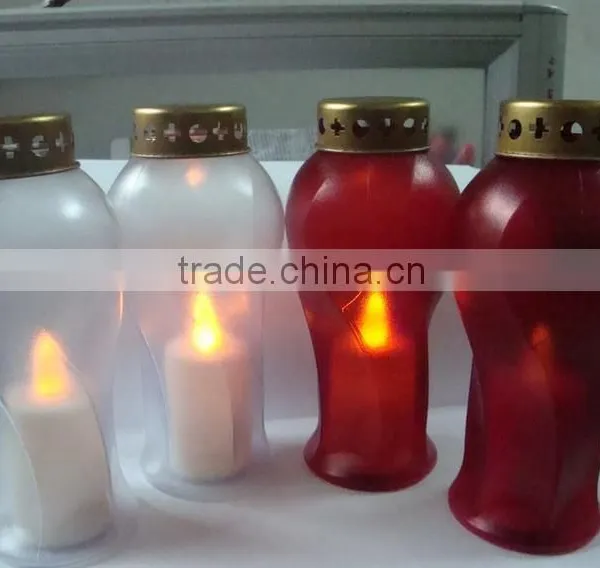 Cemetery grave memorial ligh tcandles for cemeteries