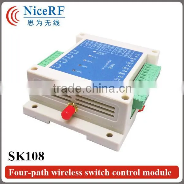 Four Channel Wireless Switch Controller SK108 Wireless Remote Control Switch Module Remote Control Wireless Power Switch Module
