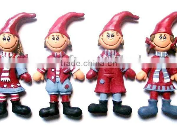 Polyresin Figurine Fridge Magnets for Promotion