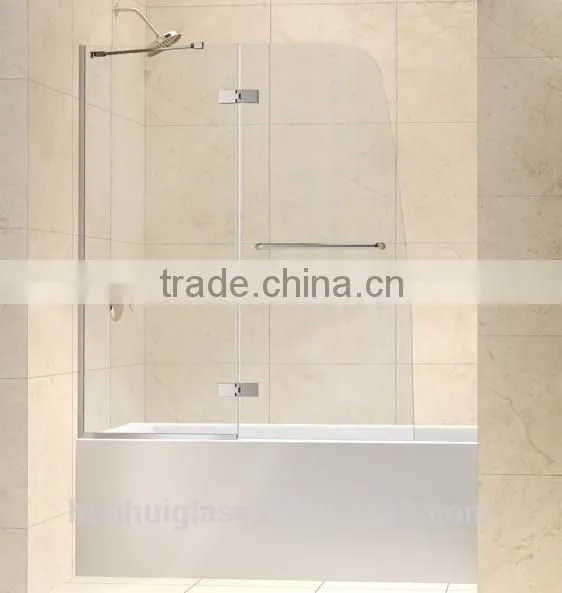 Flat Glass Frameless Pivot Folding Shower Door photo-3