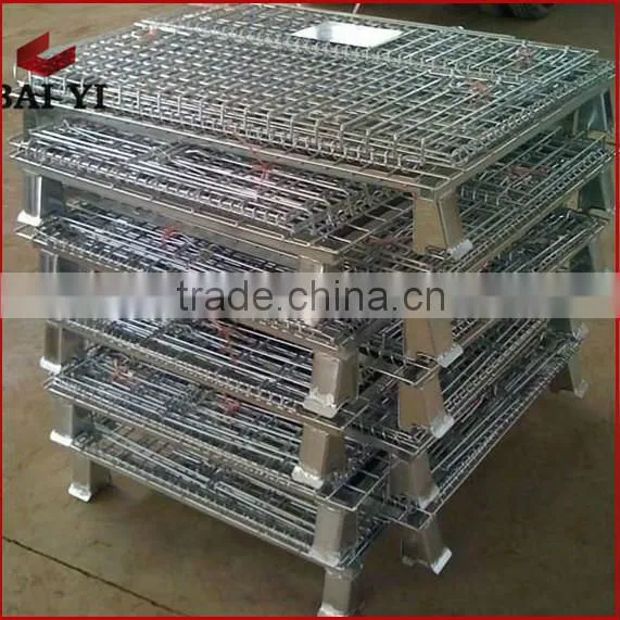Folding Steel Storage Cages & Wire Rolling Storage Cage photo-3