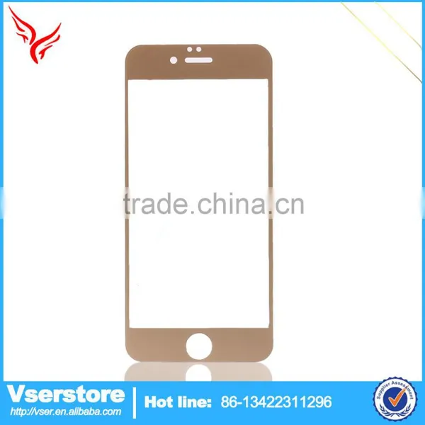 Mobile Phone Use Silk Printing Colorful Tempered Glass Screen Protector for Iphone 6 Plus