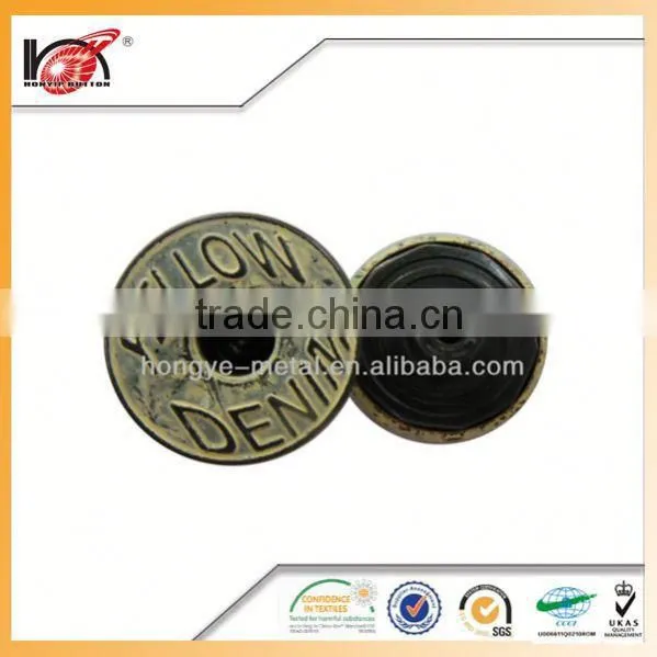 China Website Design Metal Shirt Button, Moving Jeans Metal Button
