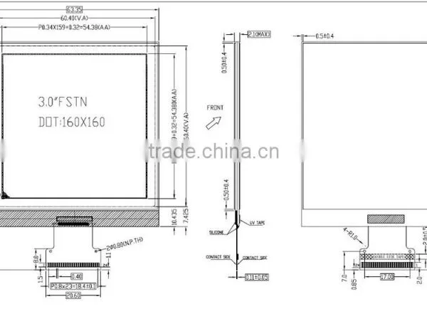 160 * 160 Dot Matrix Liquid Crystal Display Panels photo-4